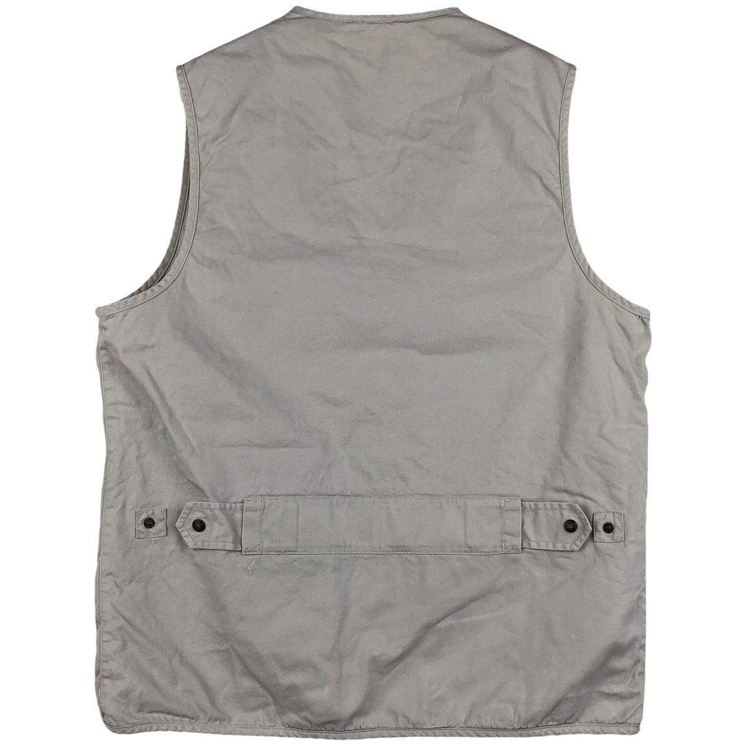 90'S Banana Republic Safari Vest, Men's Size Medium, Vintage cotton white type Vintage Second Hand