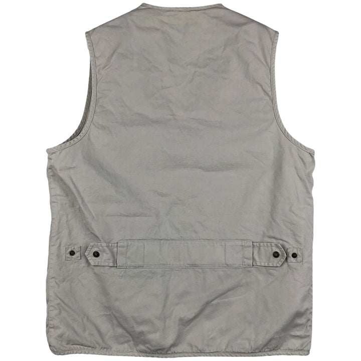 90'S Banana Republic Safari Vest, Men's Size Medium, Vintage cotton white type Vintage Second Hand