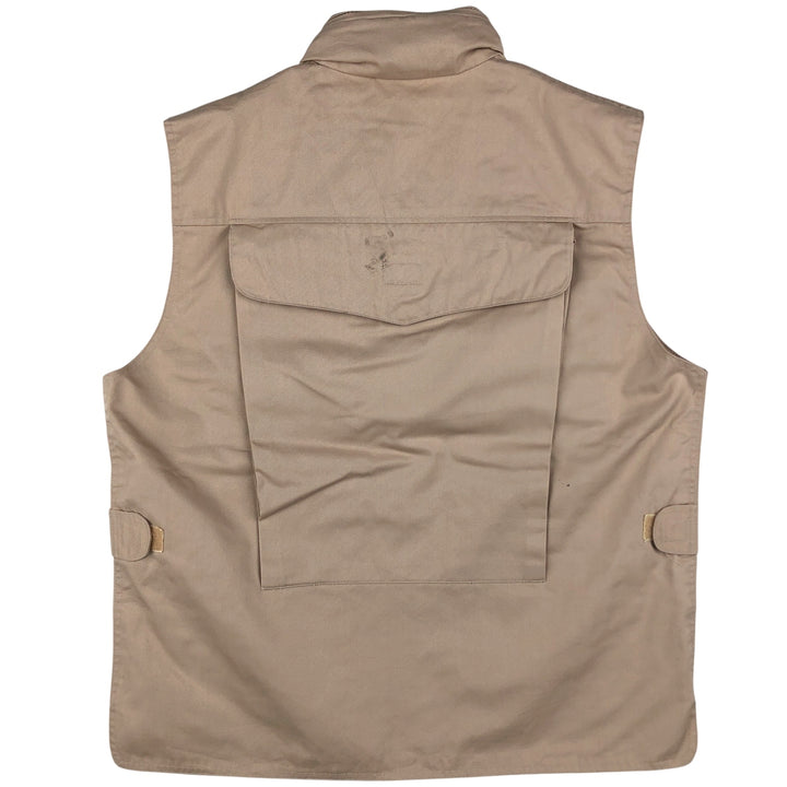 80'S Banana Republic Safari Vest Men's Size L Vintage polyester Beige type Vintage Second Hand