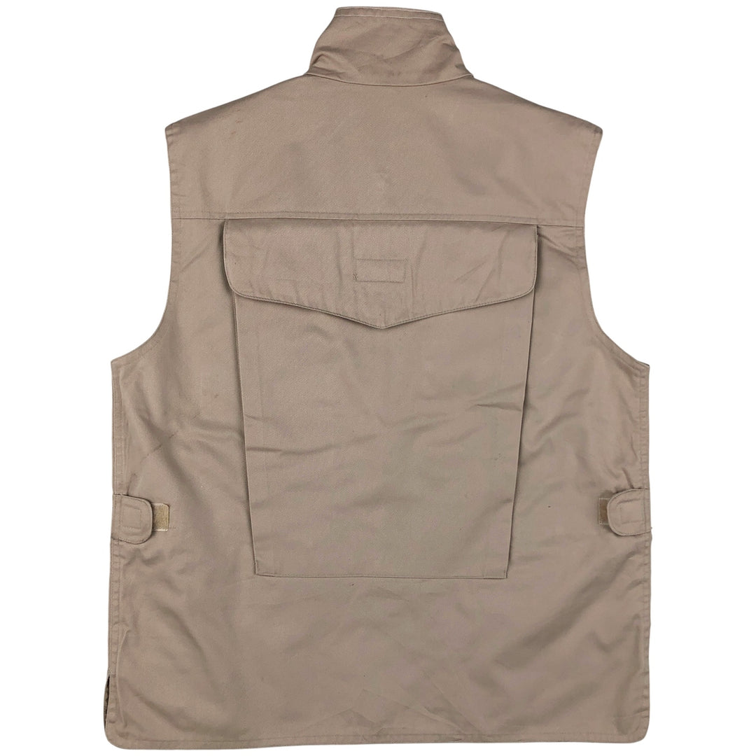 80'S Banana Republic Safari Vest, Men's Size S, Vintage polyester Beige type Vintage Second Hand