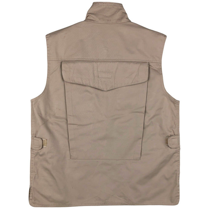 80'S Banana Republic Safari Vest, Men's Size S, Vintage polyester Beige type Vintage Second Hand
