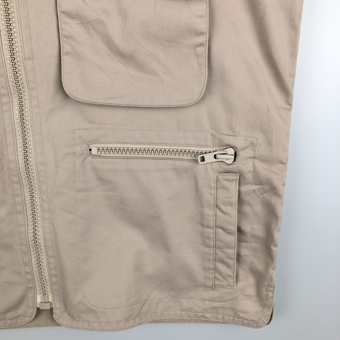 80'S Banana Republic Safari Vest, Men's Size S, Vintage polyester Beige type Vintage Second Hand