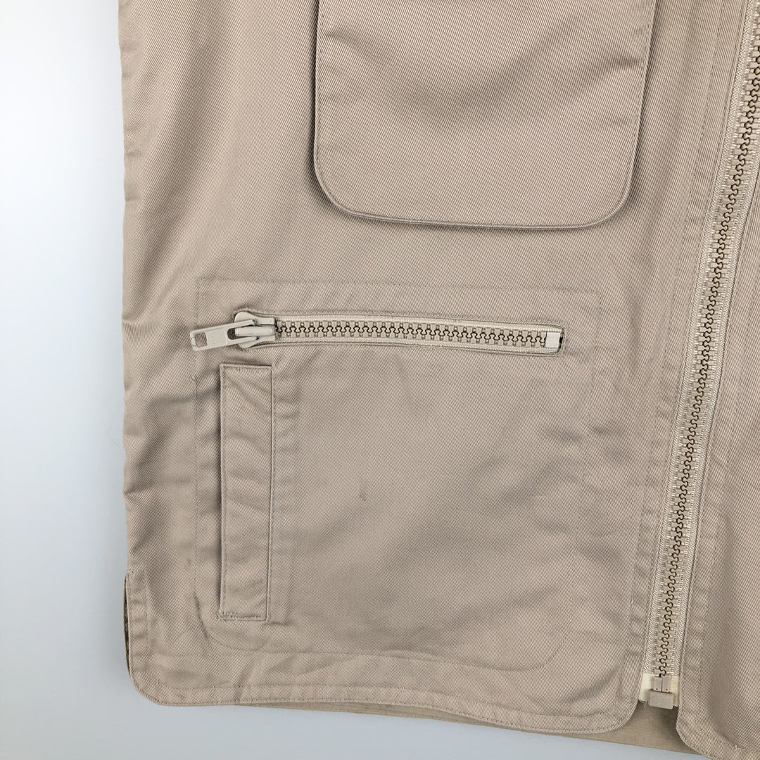 80'S Banana Republic Safari Vest, Men's Size S, Vintage polyester Beige type Vintage Second Hand