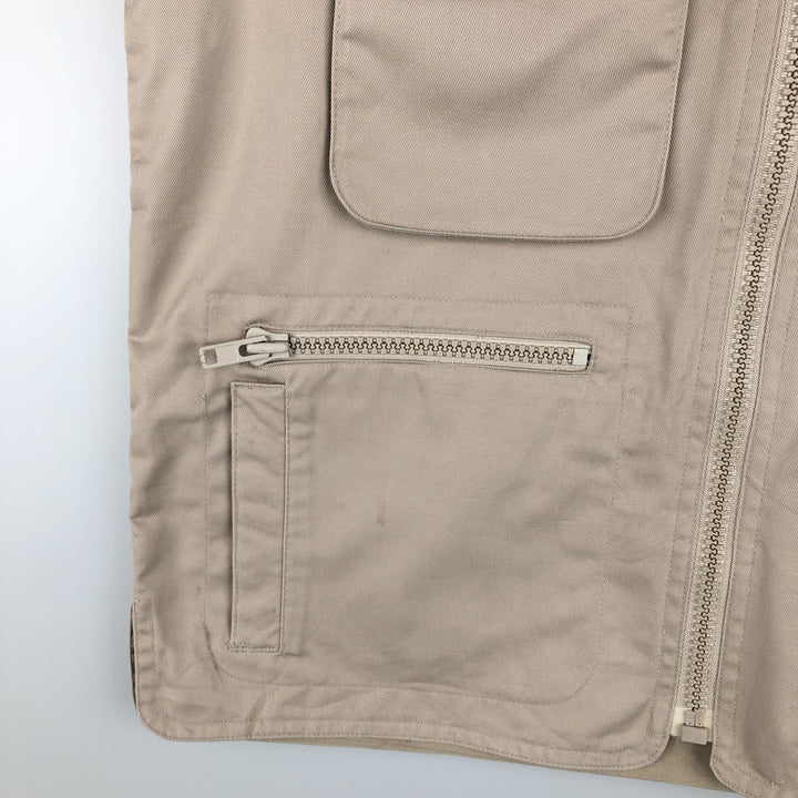 80'S Banana Republic Safari Vest, Men's Size S, Vintage polyester Beige type Vintage Second Hand
