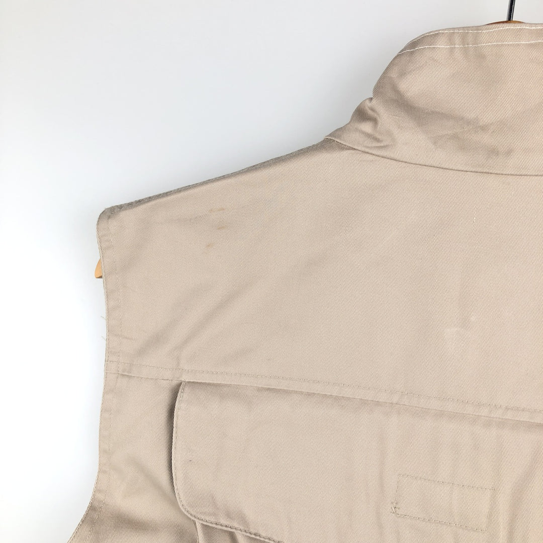 80'S Banana Republic Safari Vest, Men's Size S, Vintage polyester Beige type Vintage Second Hand