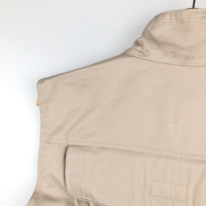 80'S Banana Republic Safari Vest, Men's Size S, Vintage polyester Beige type Vintage Second Hand
