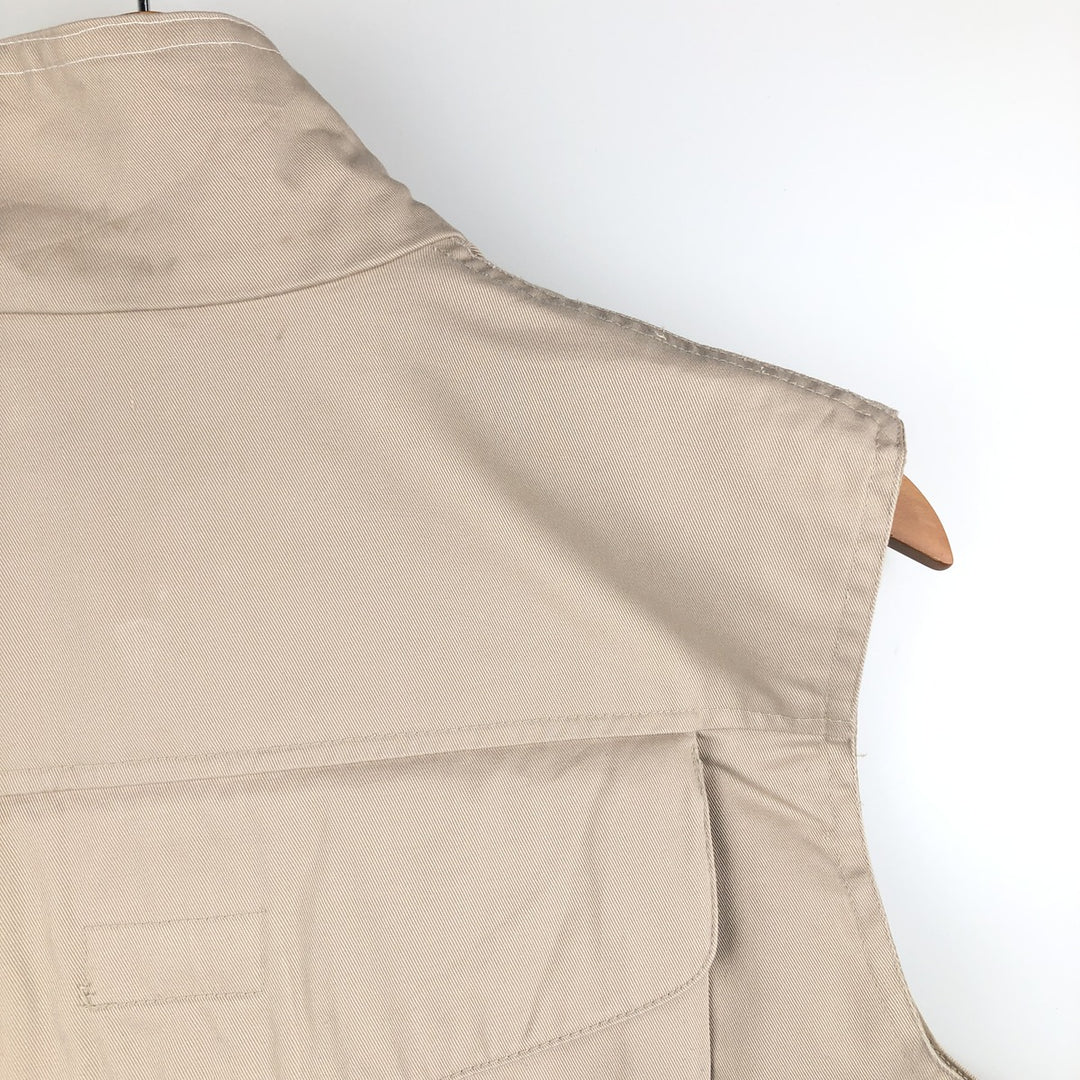 80'S Banana Republic Safari Vest, Men's Size S, Vintage polyester Beige type Vintage Second Hand