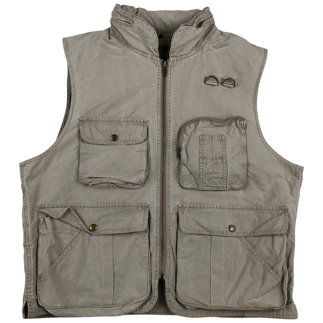 90'S Banana Republic Safari Vest, Men's Size Medium, Vintage cotton Khaki type Vintage Second Hand
