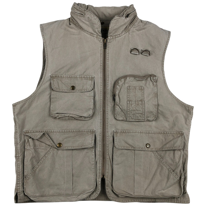 90'S Banana Republic Safari Vest, Men's Size Medium, Vintage cotton Khaki type Vintage Second Hand