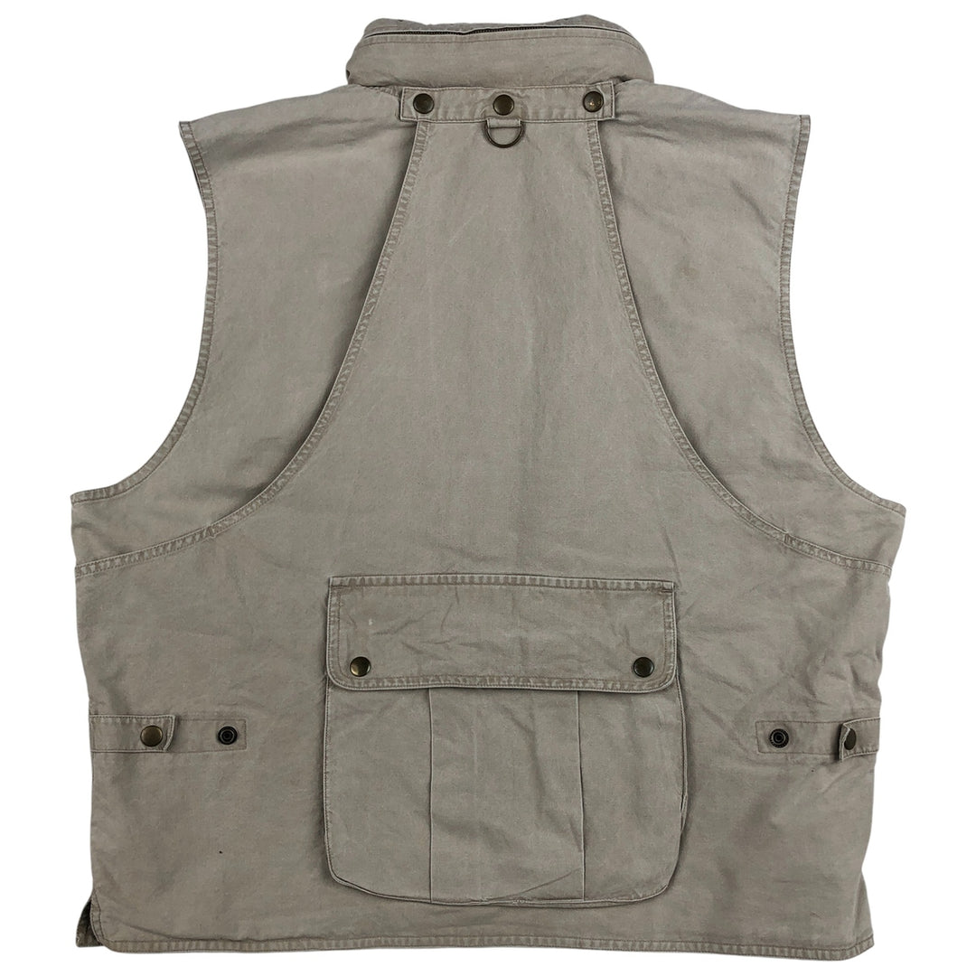 90'S Banana Republic Safari Vest, Men's Size Medium, Vintage cotton Khaki type Vintage Second Hand