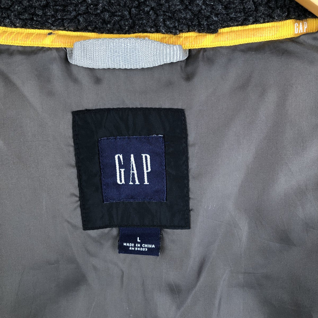 2000'S GAP padded vest, men's size L Nylon black type Vintage Second Hand