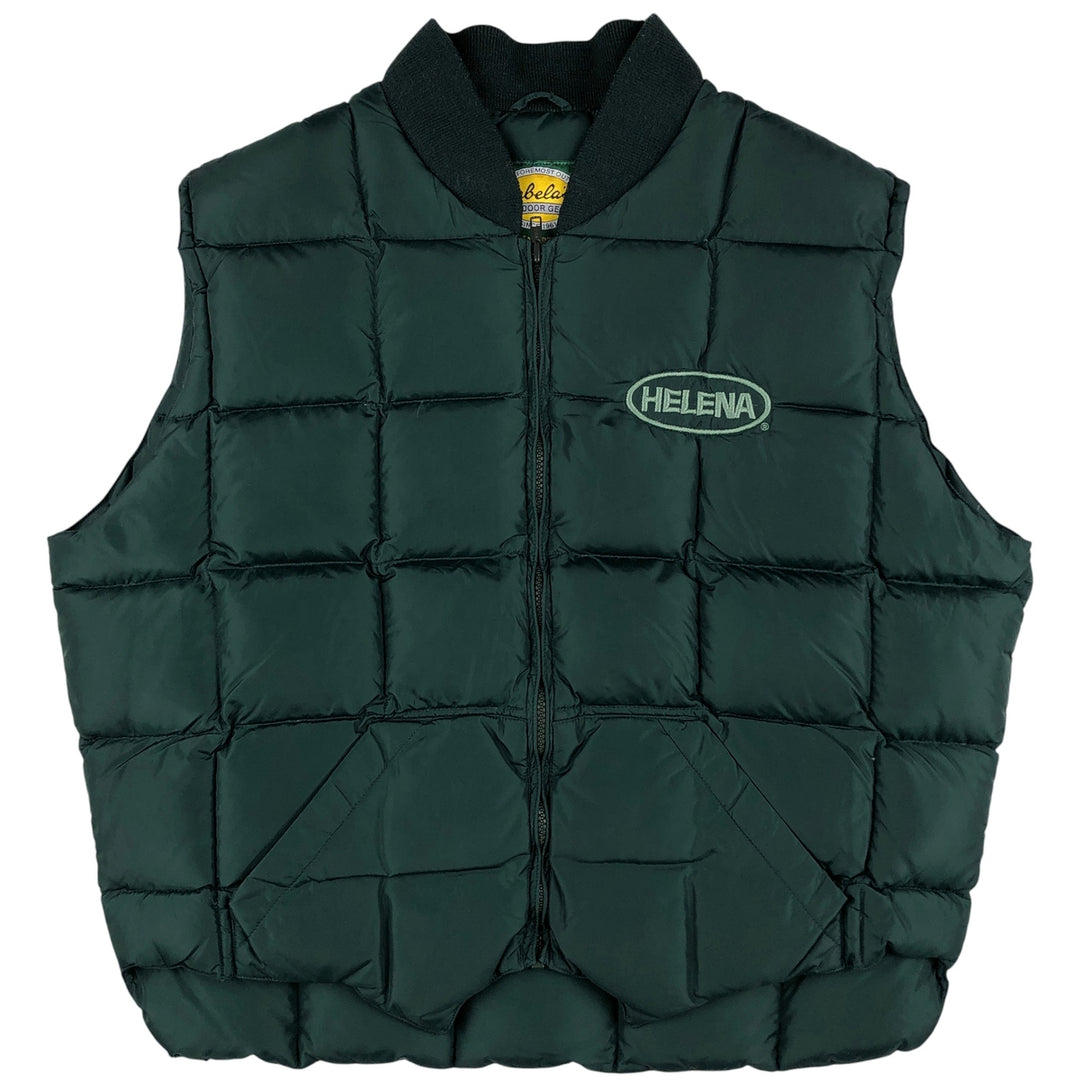 90s-00'S Cabelas Advertising Goose Down Vest, Men's, Size L, Vintage Nylon green type Vintage Second Hand