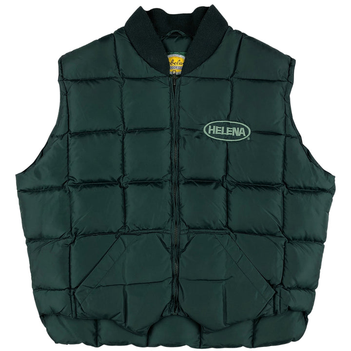 90s-00'S Cabelas Advertising Goose Down Vest, Men's, Size L, Vintage Nylon green type Vintage Second Hand