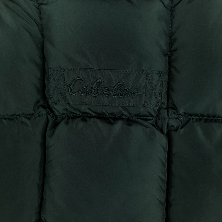 90s-00'S Cabelas Advertising Goose Down Vest, Men's, Size L, Vintage Nylon green type Vintage Second Hand
