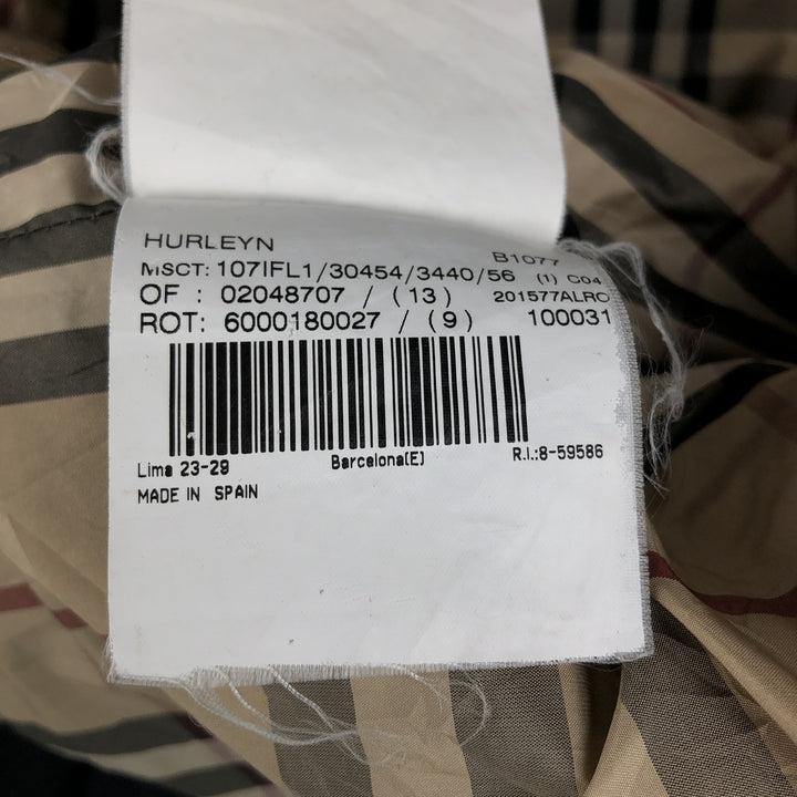 Burberry's London padded vest, made in Spain, men's size XL unclear Charcoal Vintage Second Hand