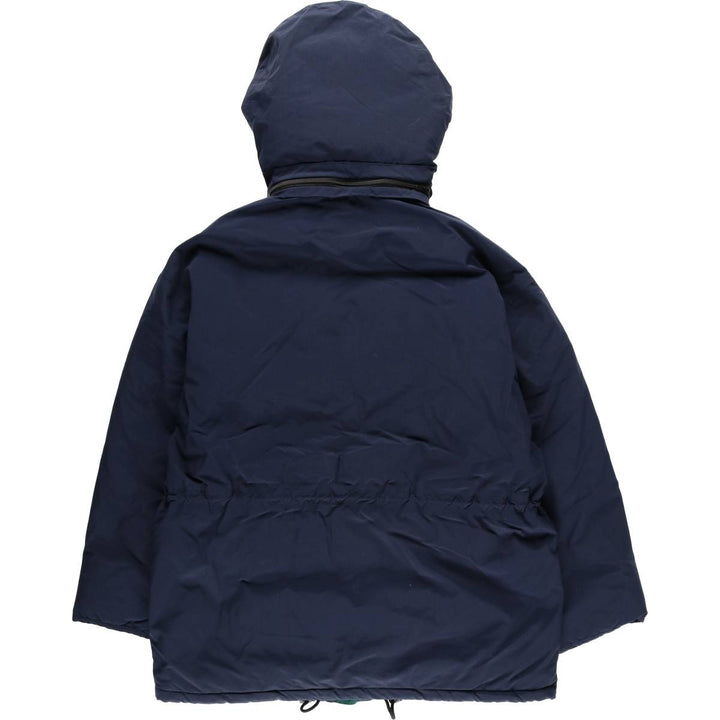 Eddie Bauer Hooded Goose Down Jacket, Men's Size Medium Nylon navy blue type Vintage Second Hand