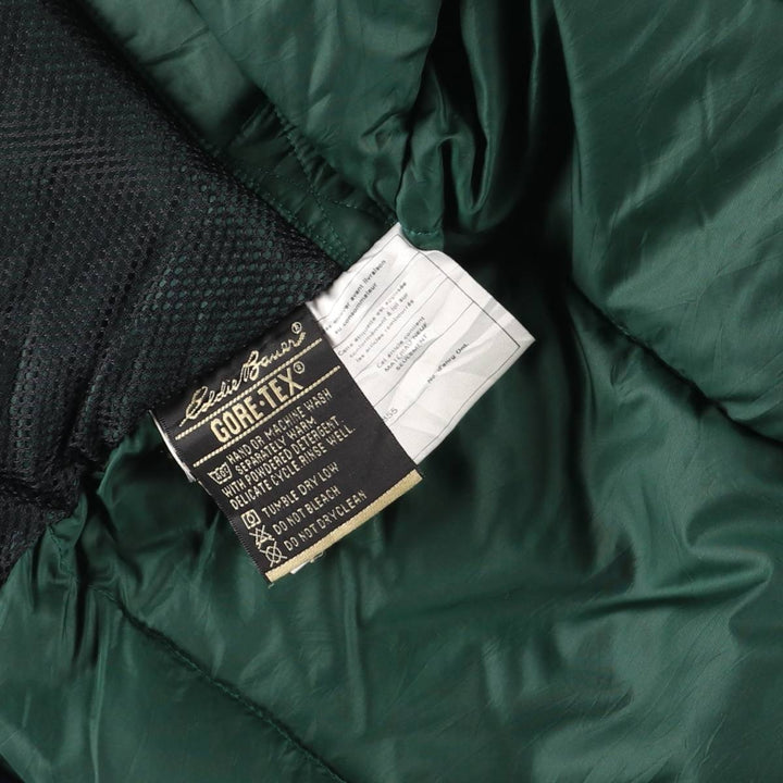 Eddie Bauer Hooded Goose Down Jacket, Men's Size Medium Nylon navy blue type Vintage Second Hand