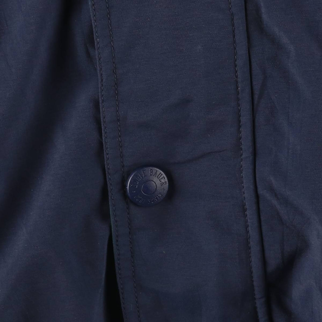 Eddie Bauer Hooded Goose Down Jacket, Men's Size Medium Nylon navy blue type Vintage Second Hand