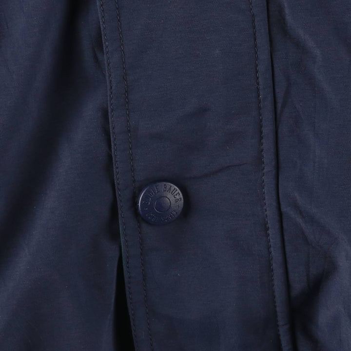 Eddie Bauer Hooded Goose Down Jacket, Men's Size Medium Nylon navy blue type Vintage Second Hand