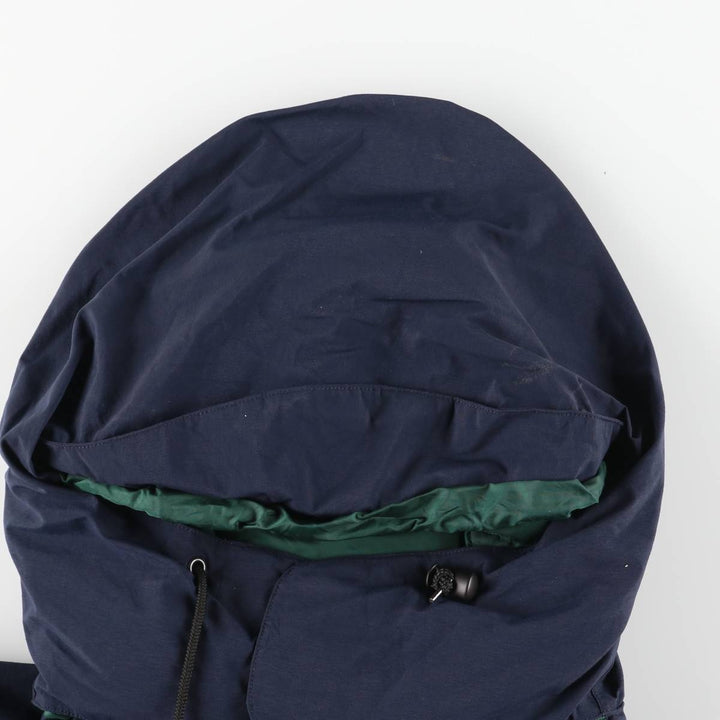 Eddie Bauer Hooded Goose Down Jacket, Men's Size Medium Nylon navy blue type Vintage Second Hand