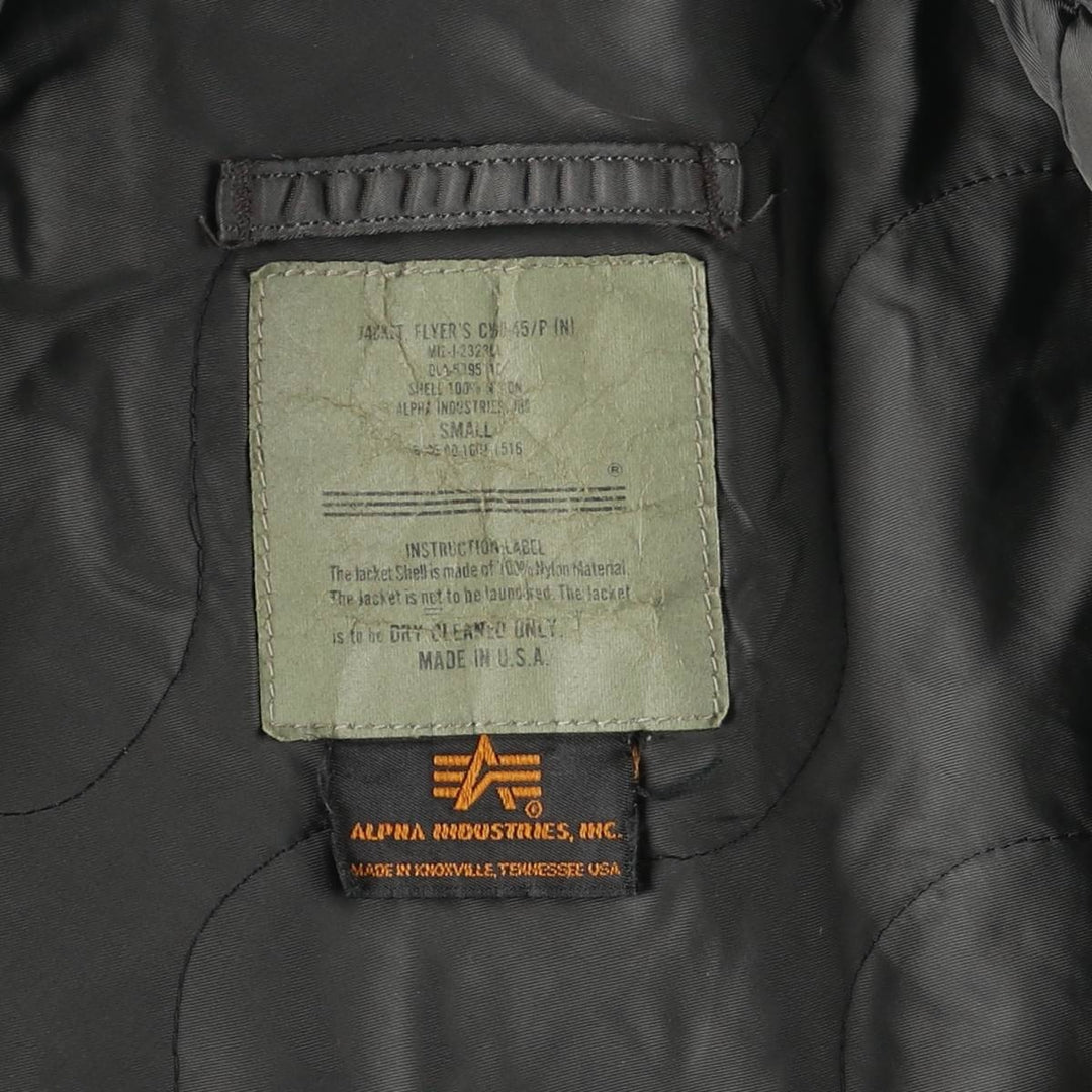 Civilian Alpha CWU-45 Nylon Khaki type Vintage Second Hand