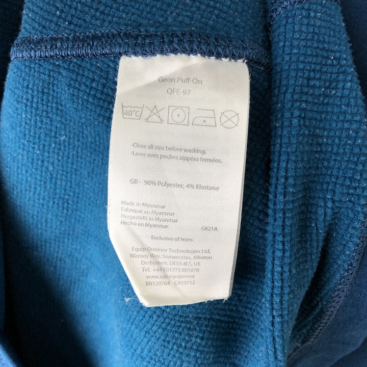 Love Rab Half-Zip Fleece Pullover, Men's Medium polyester blue type Vintage Second Hand