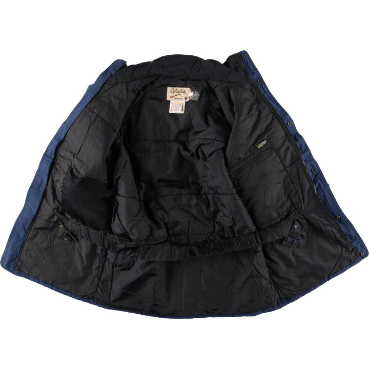 Vintage 70s-80'S Cabelas padded puffer jacket, men's size M Nylon navy blue type Vintage Second Hand