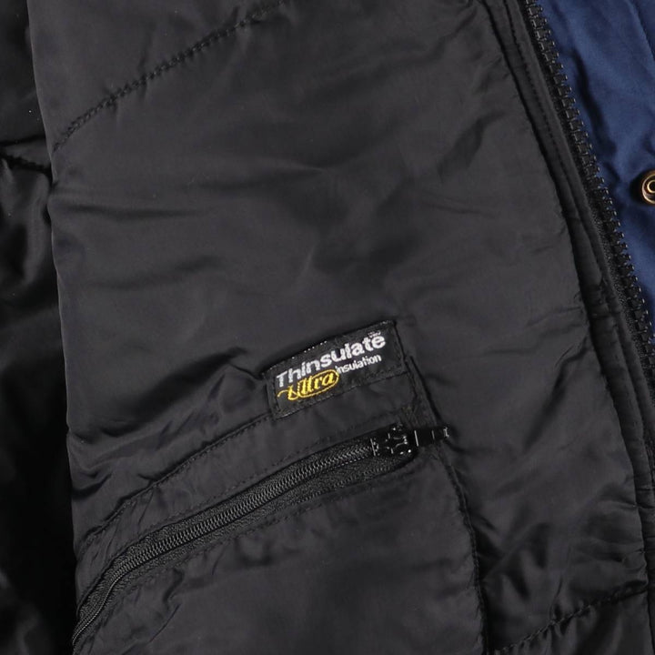 Vintage 70s-80'S Cabelas padded puffer jacket, men's size M Nylon navy blue type Vintage Second Hand