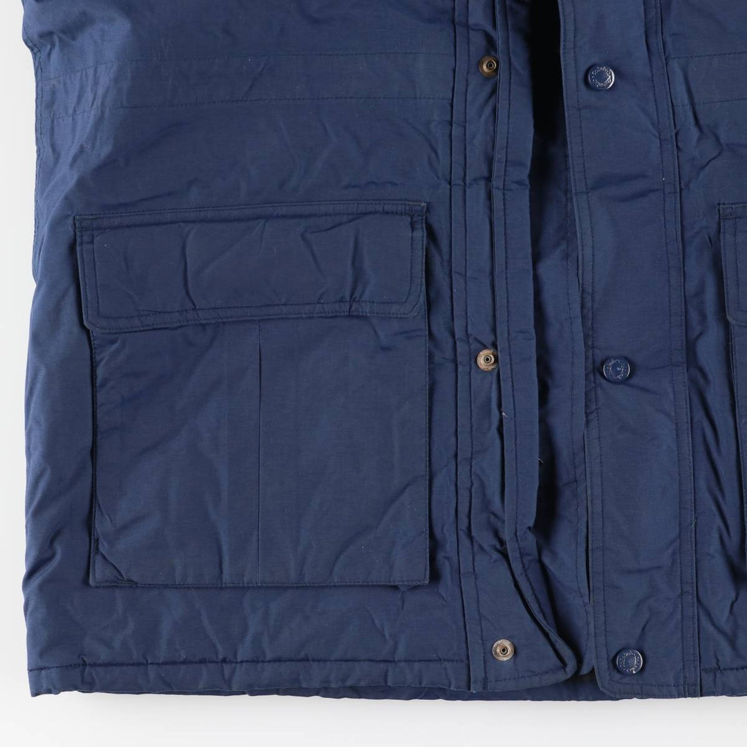 Vintage 70s-80'S Cabelas padded puffer jacket, men's size M Nylon navy blue type Vintage Second Hand