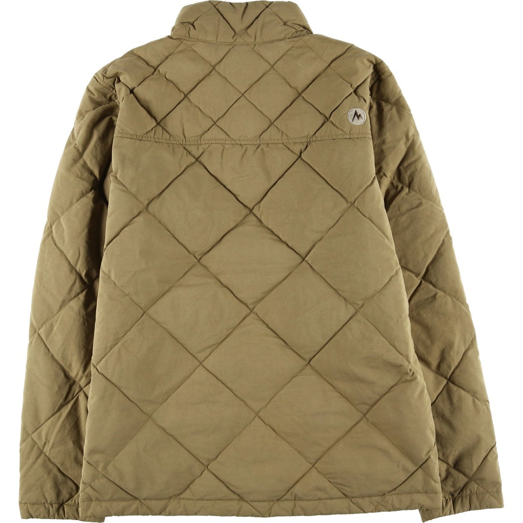 2000'S Marmot 600 Fill Power Quilted Down Jacket, Men's Size Medium polyester ocher yellow type Vintage Second Hand