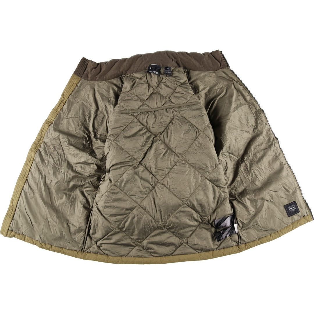 2000'S Marmot 600 Fill Power Quilted Down Jacket, Men's Size Medium polyester ocher yellow type Vintage Second Hand