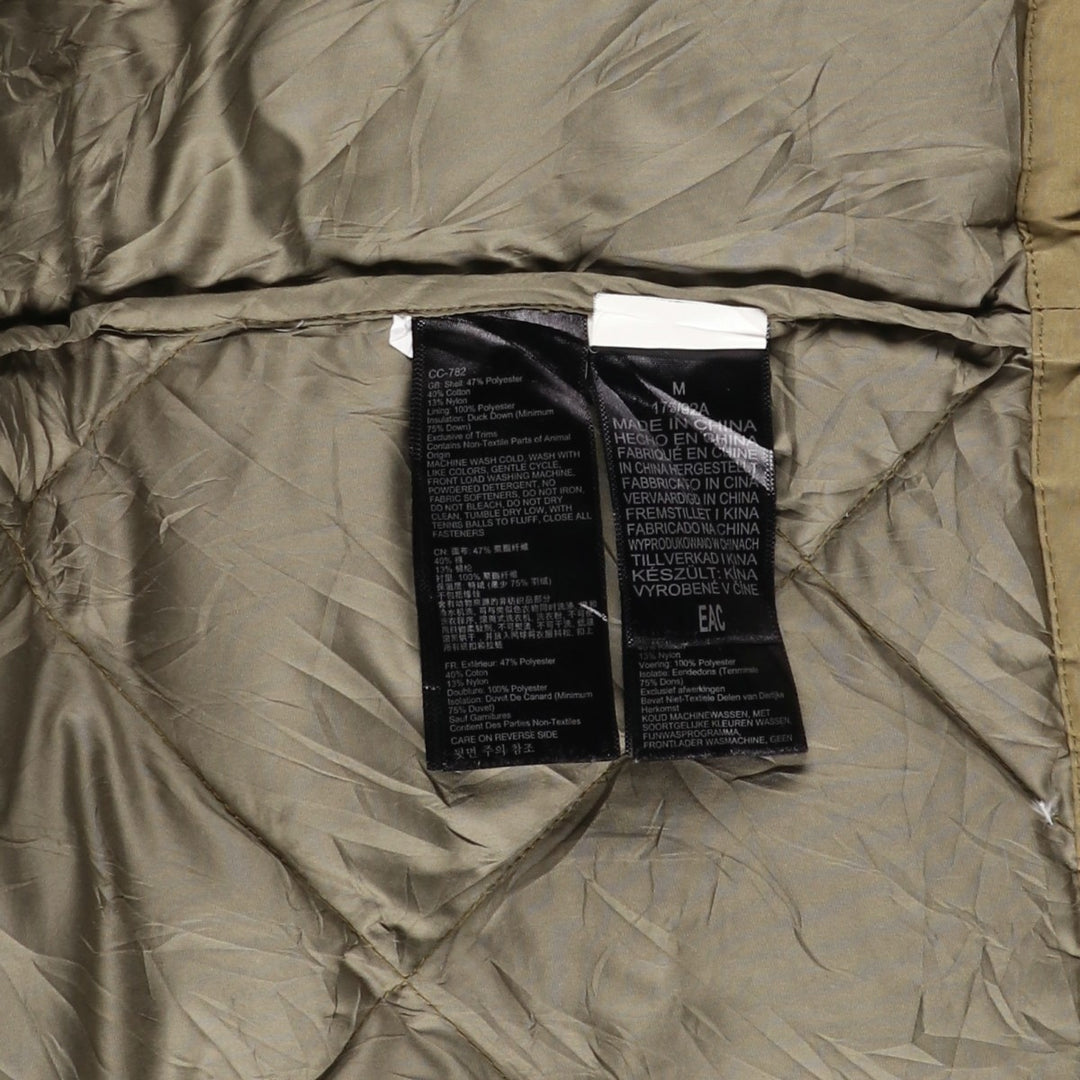 2000'S Marmot 600 Fill Power Quilted Down Jacket, Men's Size Medium polyester ocher yellow type Vintage Second Hand