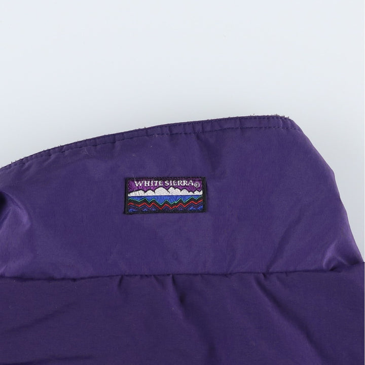 WHITE SIERRA padded puffer jacket, men's size L Nylon purple type Vintage Second Hand
