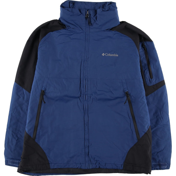 2000'S Columbia padded puffer jacket, men's size L Nylon navy blue type Vintage Second Hand