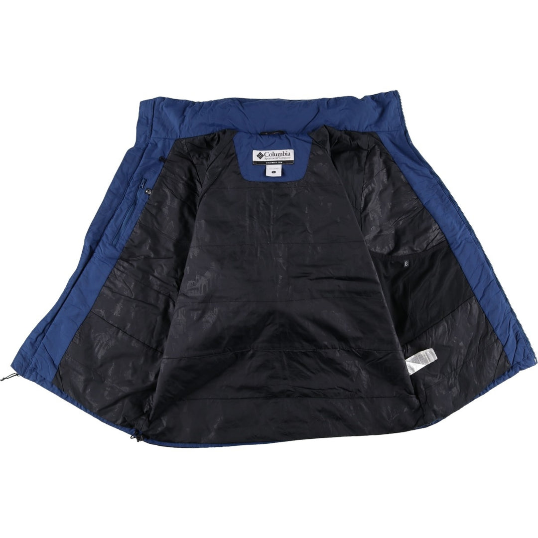2000'S Columbia padded puffer jacket, men's size L Nylon navy blue type Vintage Second Hand