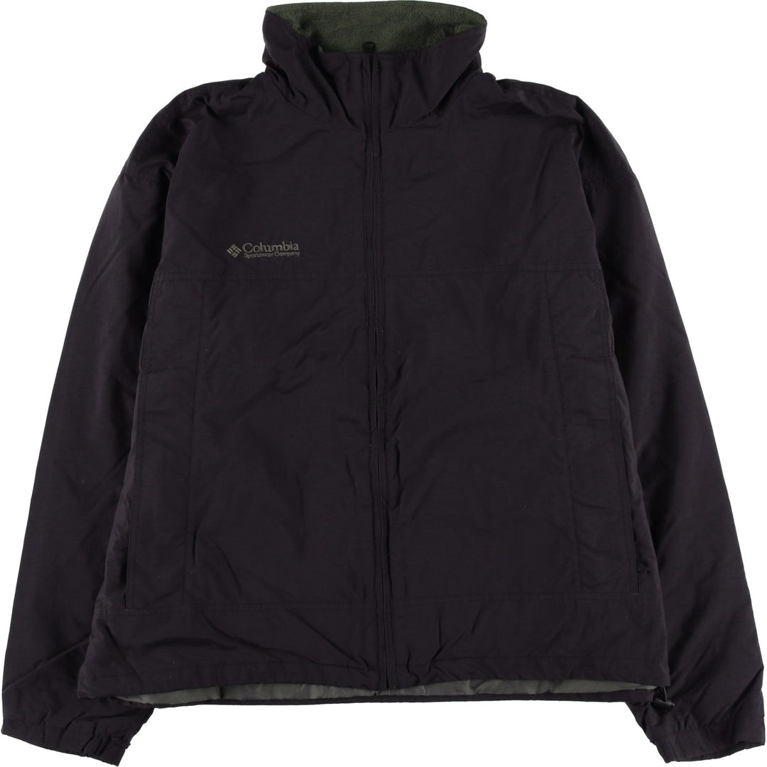 90s-00'S Columbia Men's XL Padded Puffer Jacket Nylon black type Vintage Second Hand