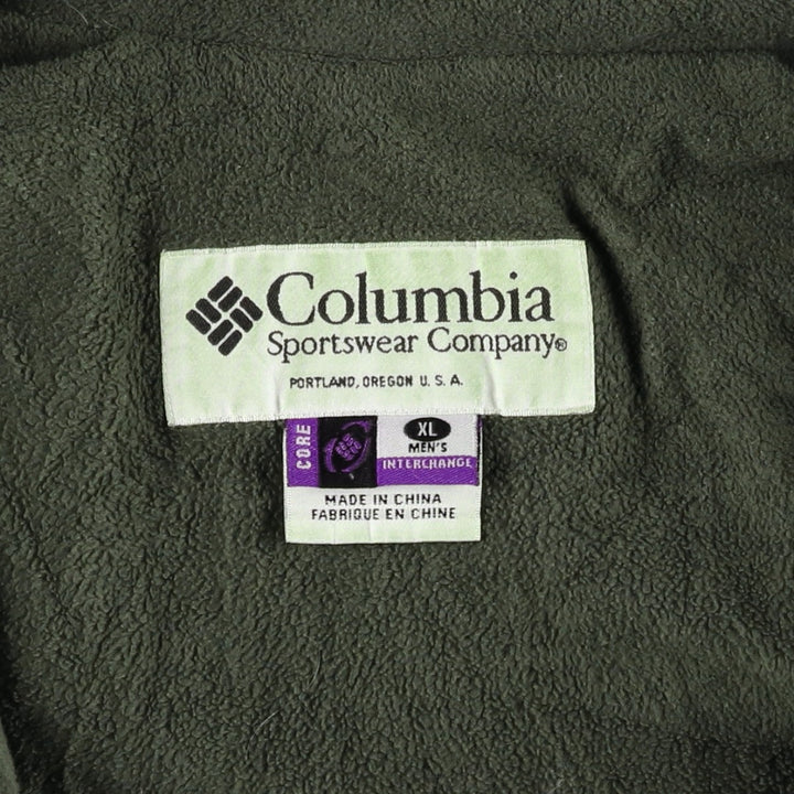 90s-00'S Columbia Men's XL Padded Puffer Jacket Nylon black type Vintage Second Hand