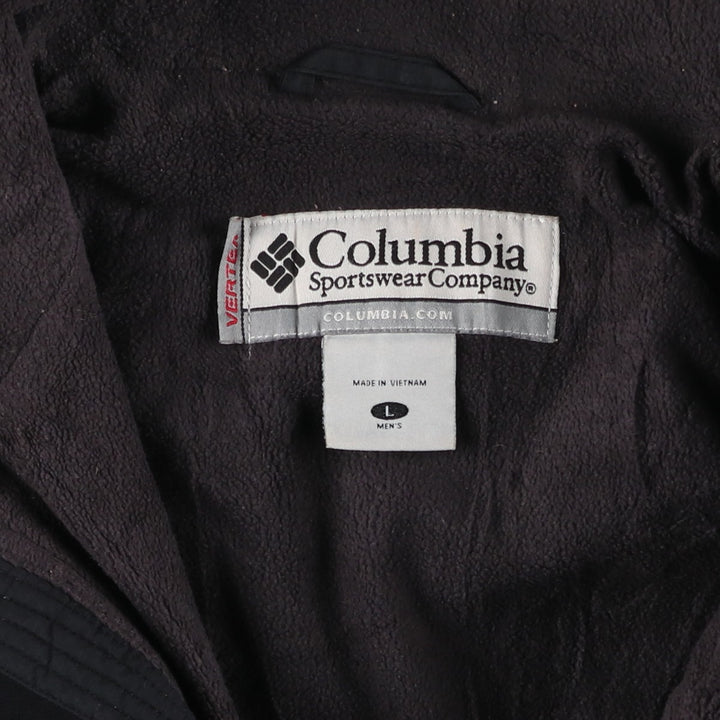 2000'S Columbia VERTEX padded puffer jacket, men's size L Nylon black type Vintage Second Hand