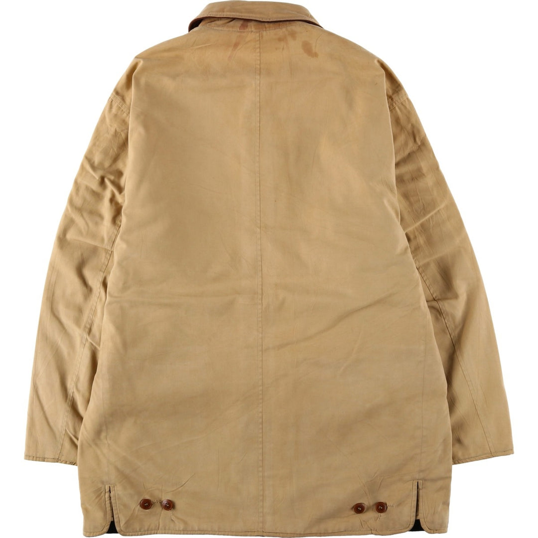 Burberry's hunting jacket, men's size XL cotton Beige type Vintage Second Hand