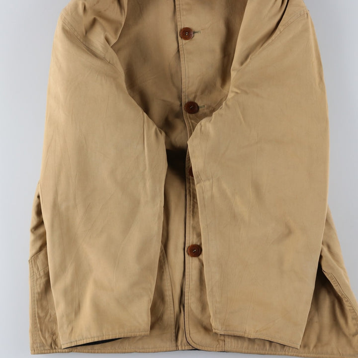 Burberry's hunting jacket, men's size XL cotton Beige type Vintage Second Hand