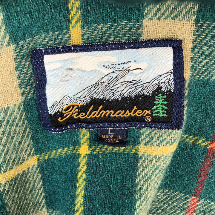 80s-90'S Field Master Mountain Parka Shell Jacket Men's Size L polyester green type Vintage Second Hand