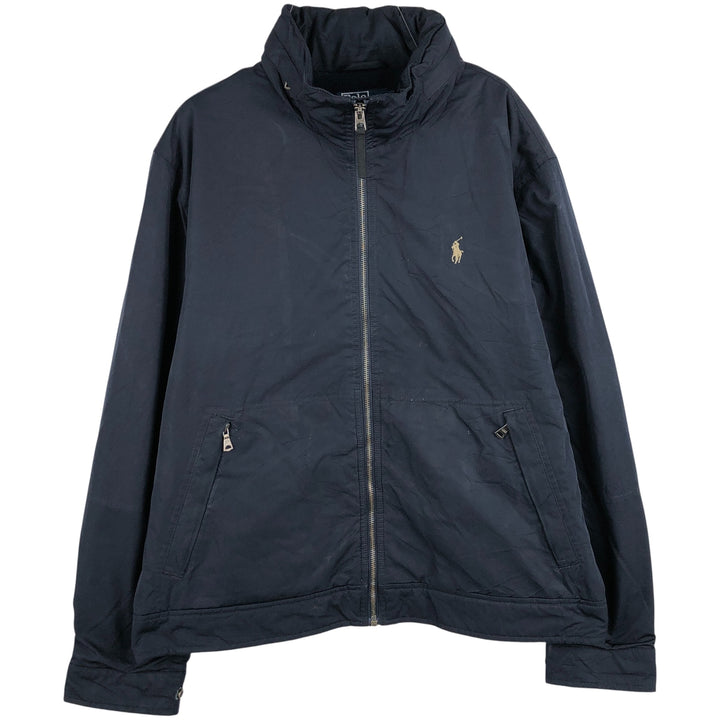 Ralph Lauren POLO by Ralph Lauren padded puffer jacket, men's size L polyester navy blue type Vintage Second Hand