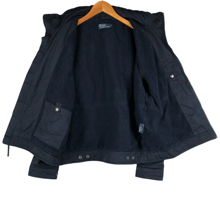 Ralph Lauren POLO by Ralph Lauren padded puffer jacket, men's size L polyester navy blue type Vintage Second Hand