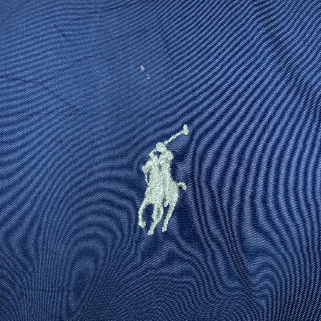 Ralph Lauren POLO by Ralph Lauren padded puffer jacket, men's size L polyester navy blue type Vintage Second Hand