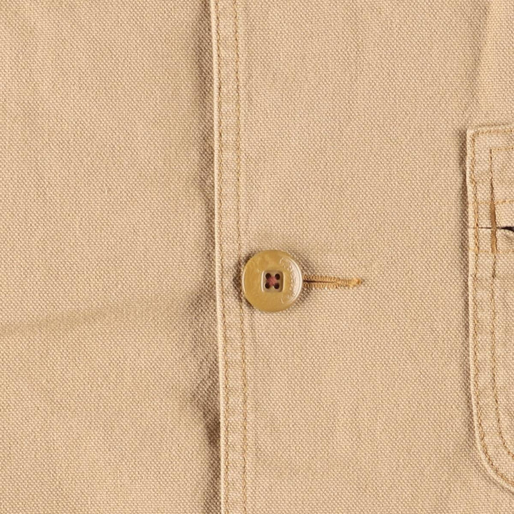 90s-00'S LLBean padded duck hunting jacket, men's size L cotton Beige type Vintage Second Hand