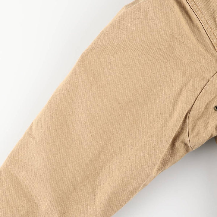 90s-00'S LLBean padded duck hunting jacket, men's size L cotton Beige type Vintage Second Hand