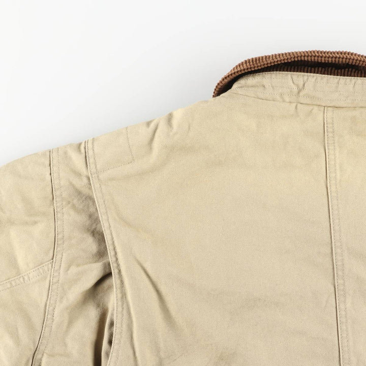 Vintage 80s-90'S Lands' End Duck Hunting Jacket, Men's Size XL cotton Beige type Vintage Second Hand