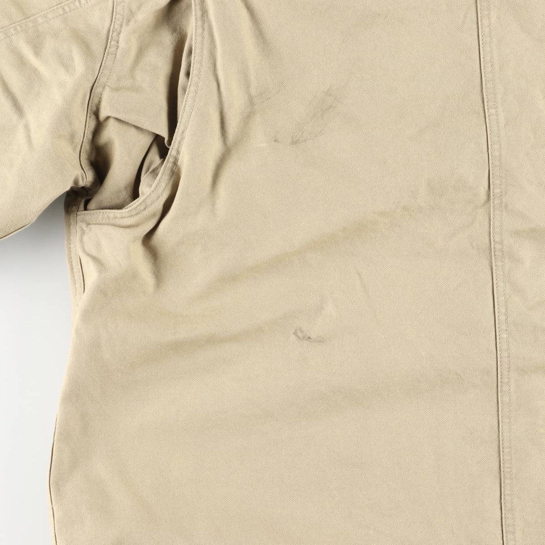 Vintage 80s-90'S Lands' End Duck Hunting Jacket, Men's Size XL cotton Beige type Vintage Second Hand