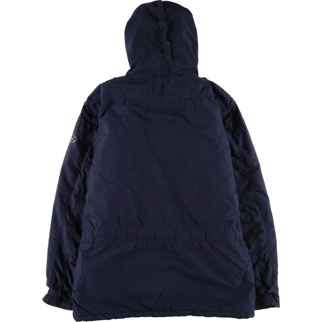Ralph Lauren DENIM and SUPPLY Men's Padded Parka Puffer Jacket (Size L) cotton navy blue type Vintage Second Hand
