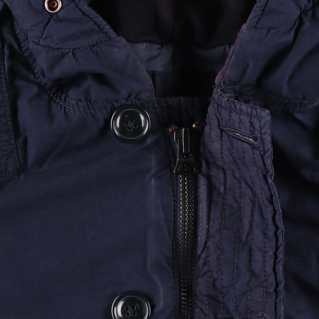 Ralph Lauren DENIM and SUPPLY Men's Padded Parka Puffer Jacket (Size L) cotton navy blue type Vintage Second Hand